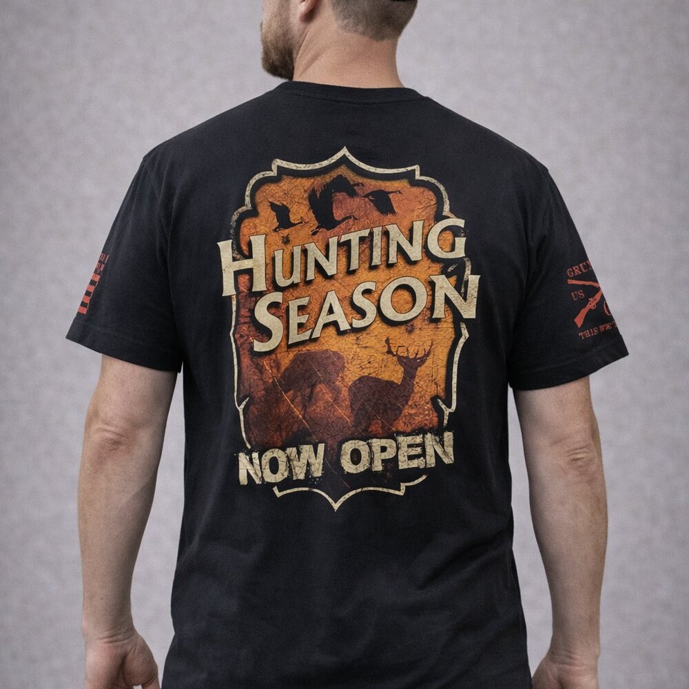 Grunt style XX-LARGE SHIRT  100% C0TTON Men’s Black Hunting Season Graphic